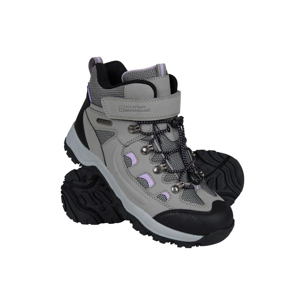 Mountain Warehouse Women's Adventurer Adaptive Waterproof Walking Boots - Light Grey