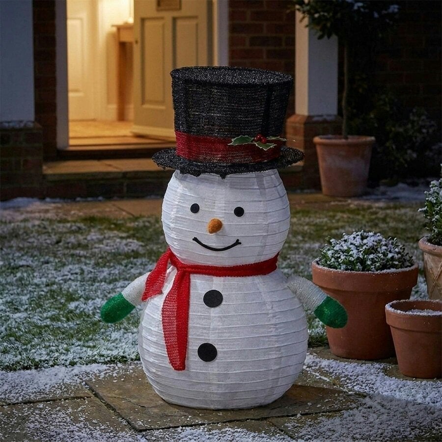 Garden Greatness Festive Pop-Up LED Snowman Decoration