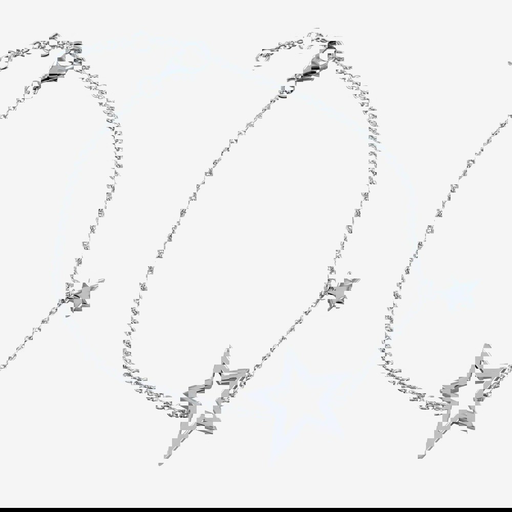 Duet Star Sterling Silver Adjustable Bracelet - Reeves & Reeves