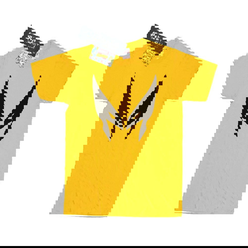 Marvel Mens X-Men Wolverine Mask T-Shirt - Sunflower
