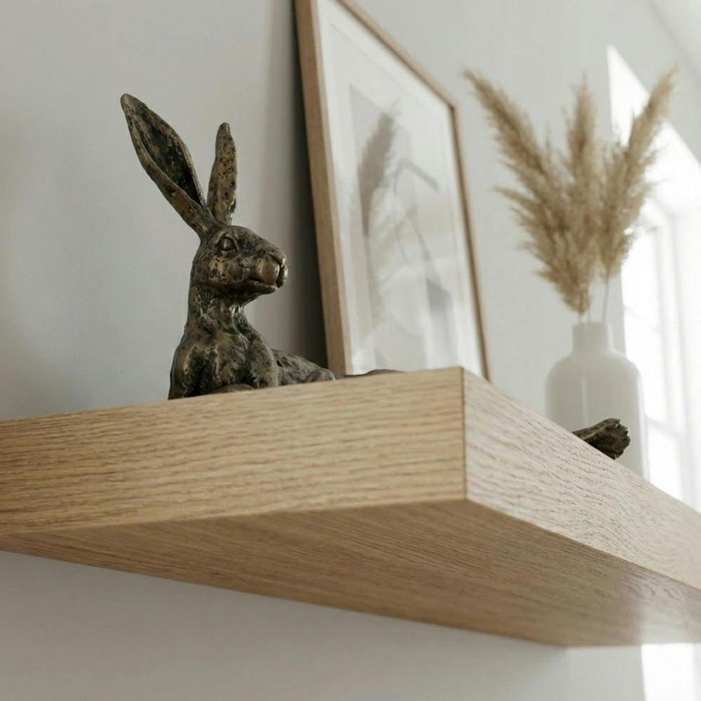 Garden Greatness Bronzed Lounging Hare Ornament