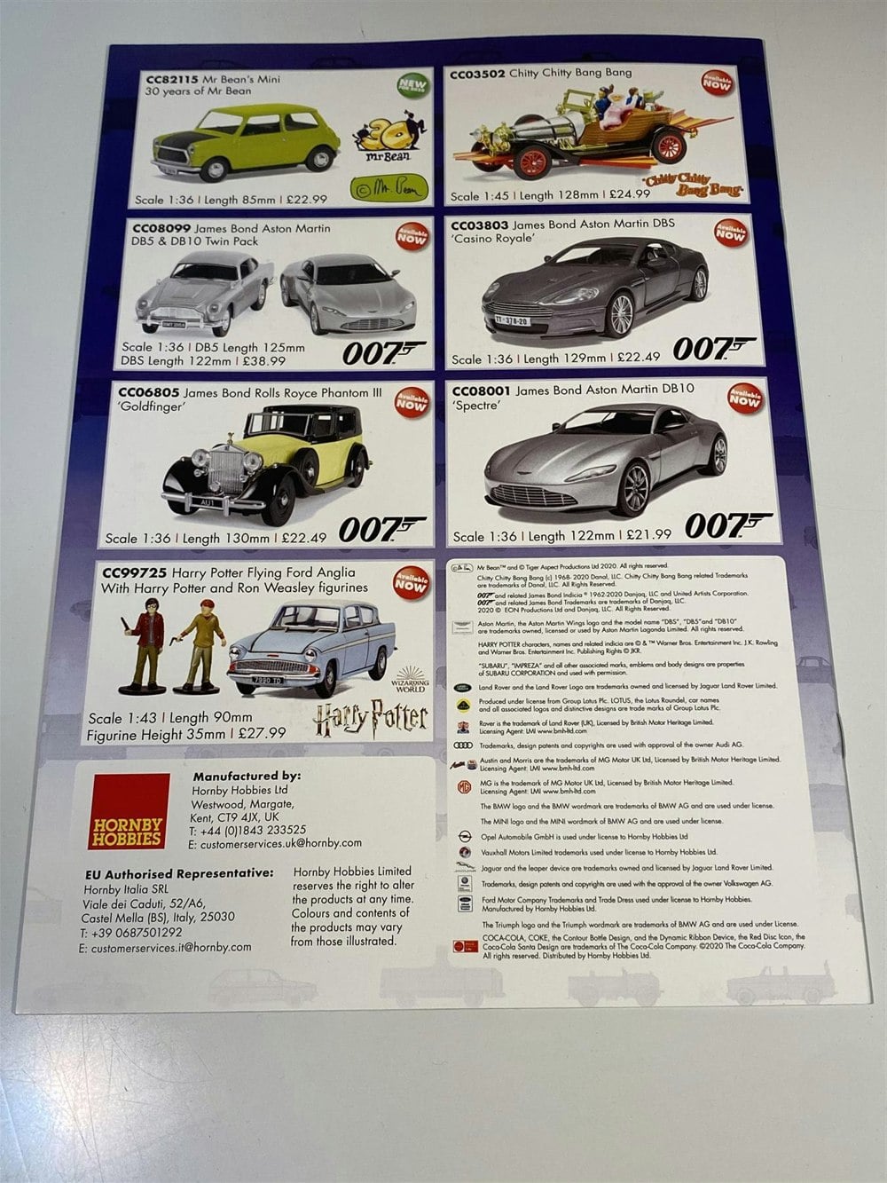 Corgi Vanguards 2020 Catalogue A4 Size New