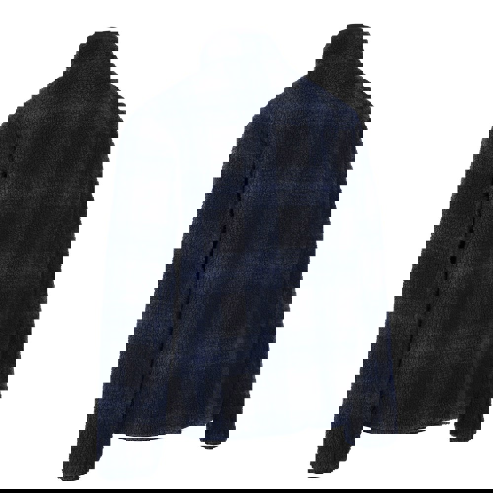 Trespass Mens Epperstone AT400 Checked Fleece - Navy