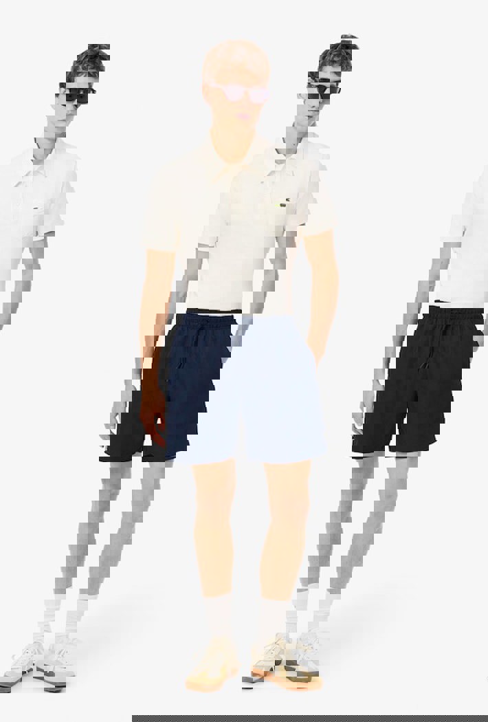 Lacoste Mid Length Monochrome Swim Trunks