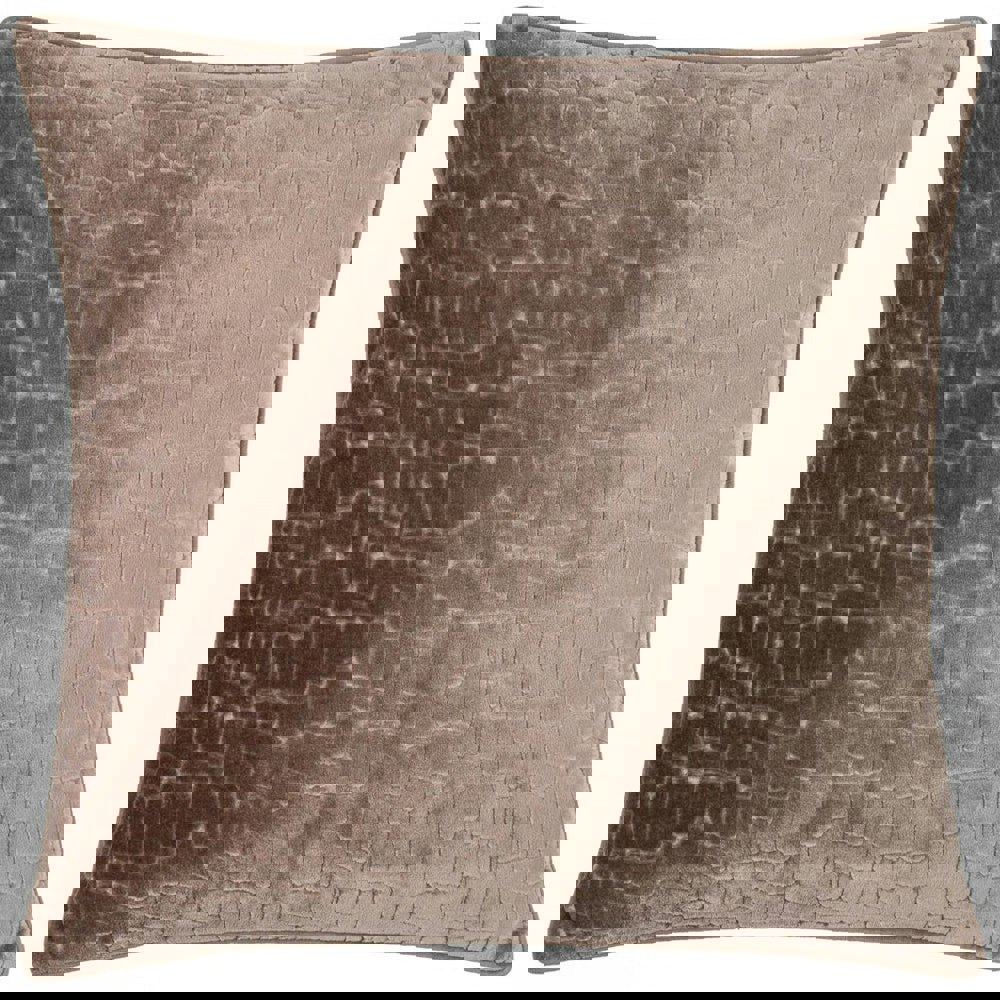 Paoletti Bloomsbury Velvet Cushion Cover - Taupe