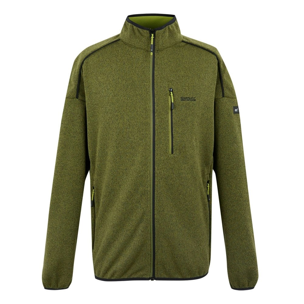 Regatta Mens Kames Full Zip Fleece Jacket - Nephrite Green/Grenoble Green