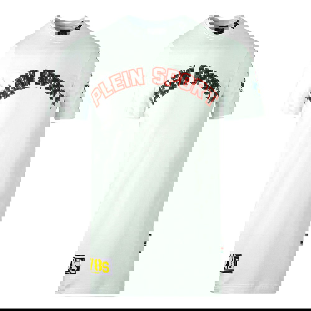 Plein Sport Multi Colour Logos T-Shirt - White