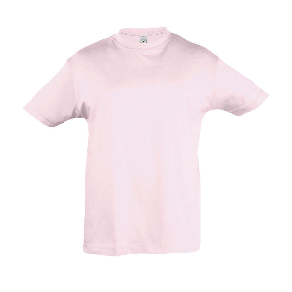 SOLS Kids Regent Short Sleeve T-Shirt - Pale Pink - Pale Pink - 100% Cotton