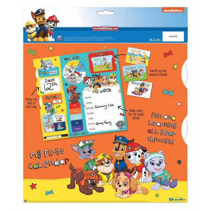 Paw Patrol My First Calendar, Perpetual Calendars and Diaries, Week To View, Entertainment, Gift
