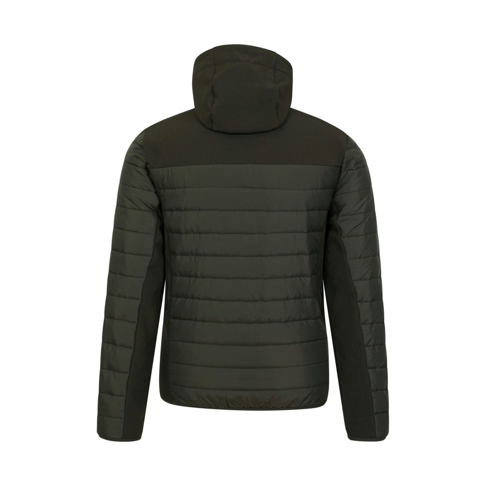 Mountain Warehouse Mens Turbine II Padded Soft Shell Jacket - Khaki Green