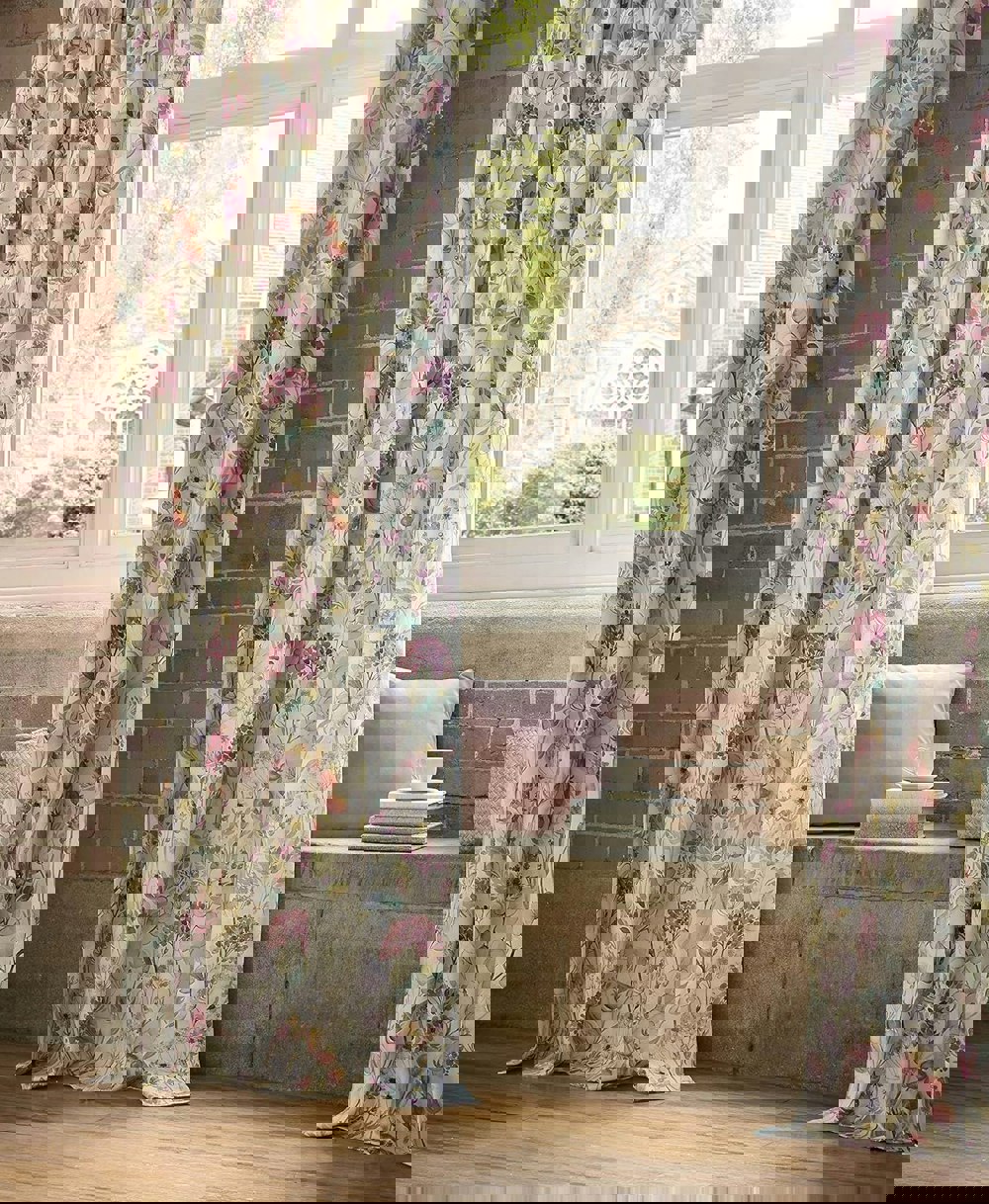 Voyage Maison Hedgerow Floral Pencil Pleat Curtains