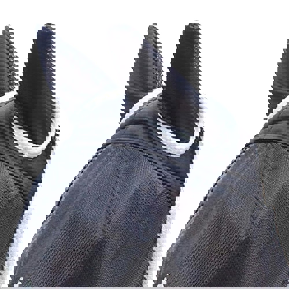 Shires Field Durable Horse Fly Mask With Ears - Black
