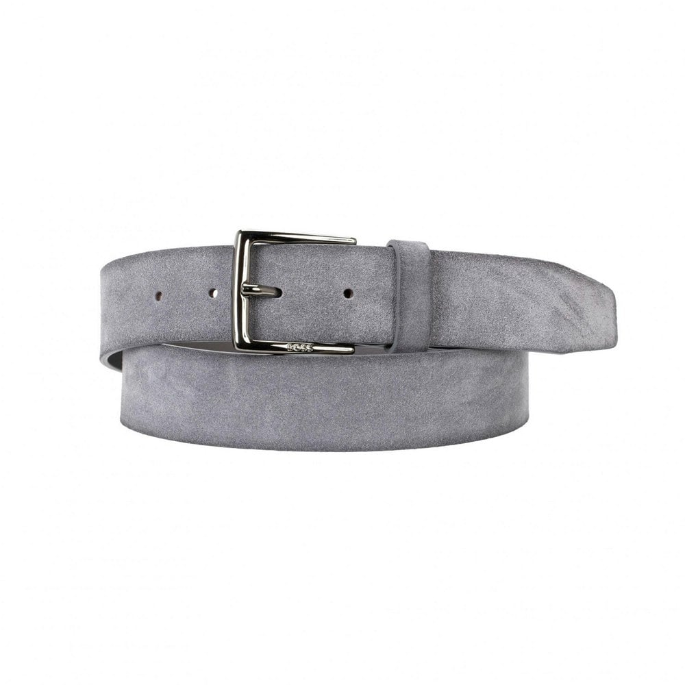 Hugo Boss Mens Rummi Suede Belt - Grey