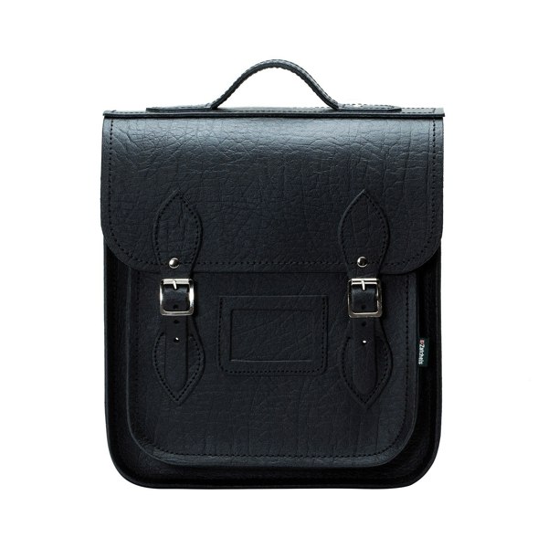 Black Executive Leather City Backpack - Backpack - Zatchels