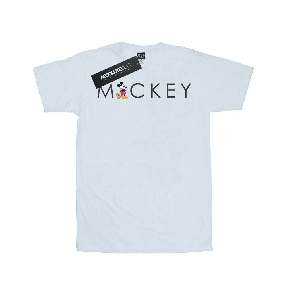 Disney Womens/Ladies Minnie Mouse Kick Letter Cotton Boyfriend T-Shirt - White