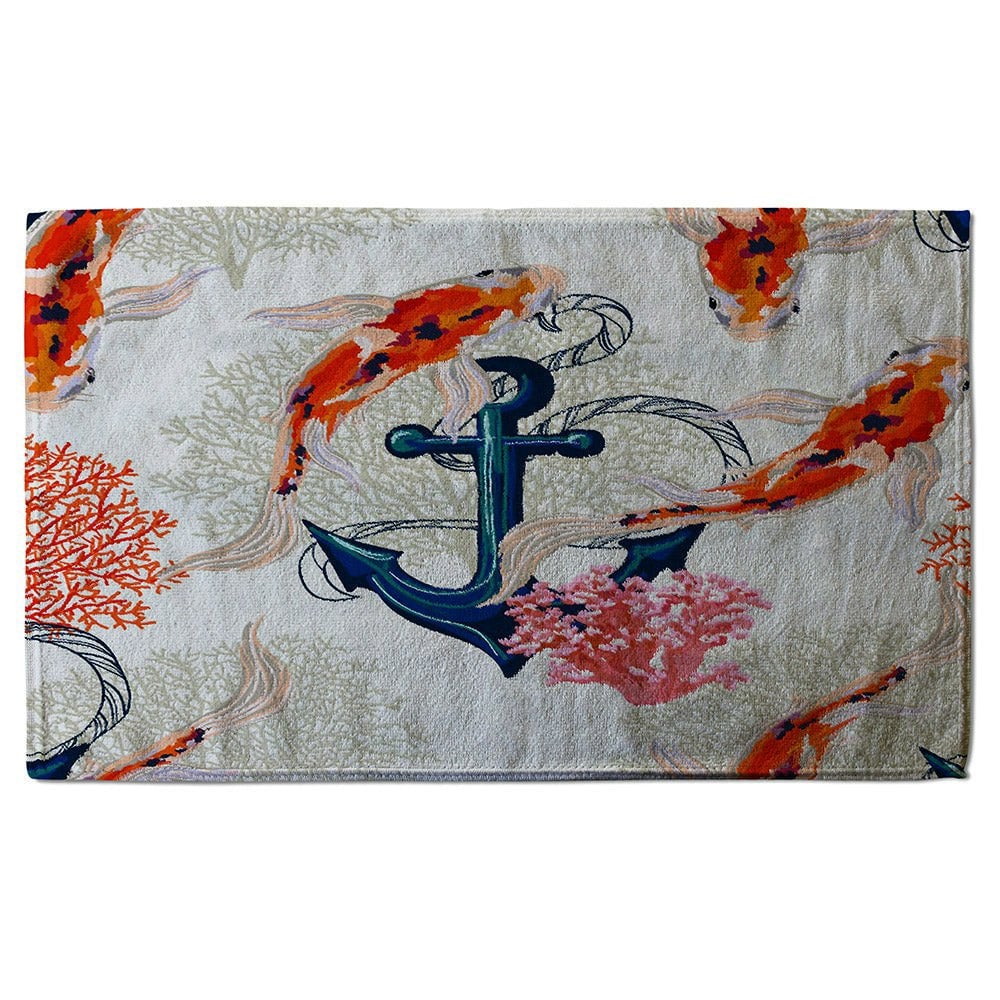 Benjamin Tate Design Anchor & Fish (Bath Towel)