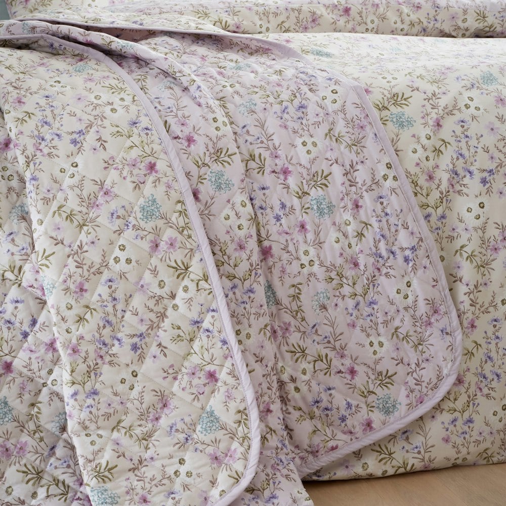 Bianca Ditsy Floral 200 Thread Count Cotton Reversible Bedspreadc