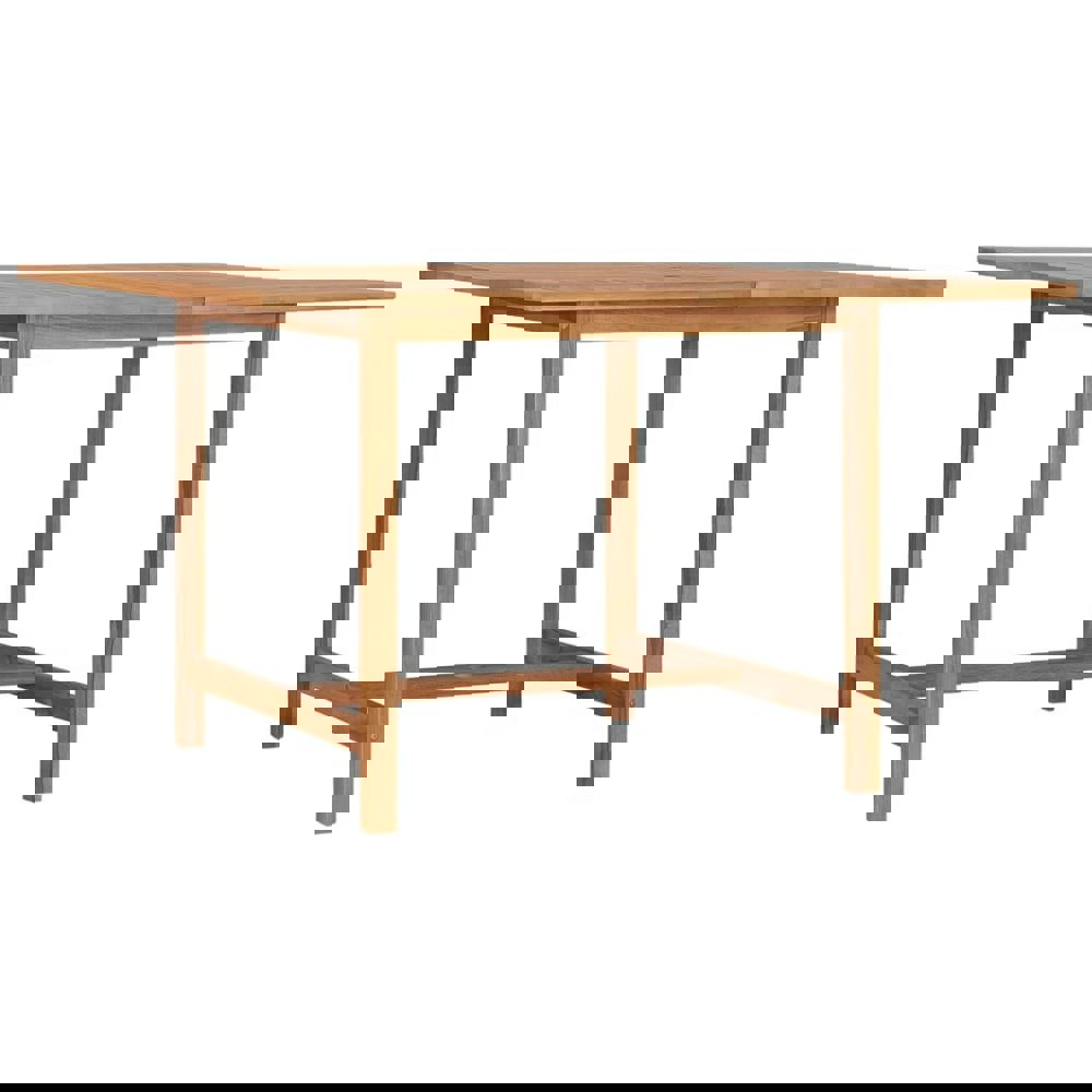 Berkfield Garden Dining Table 110x110x75 cm Solid Wood Teak