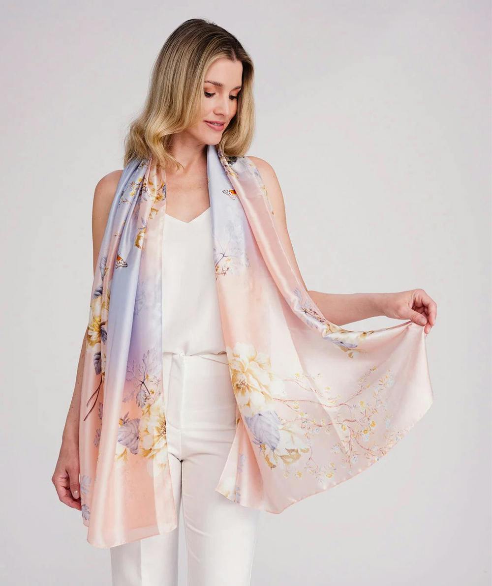 Pia Rossini Nova - Abstract Print Chiffon Scarf