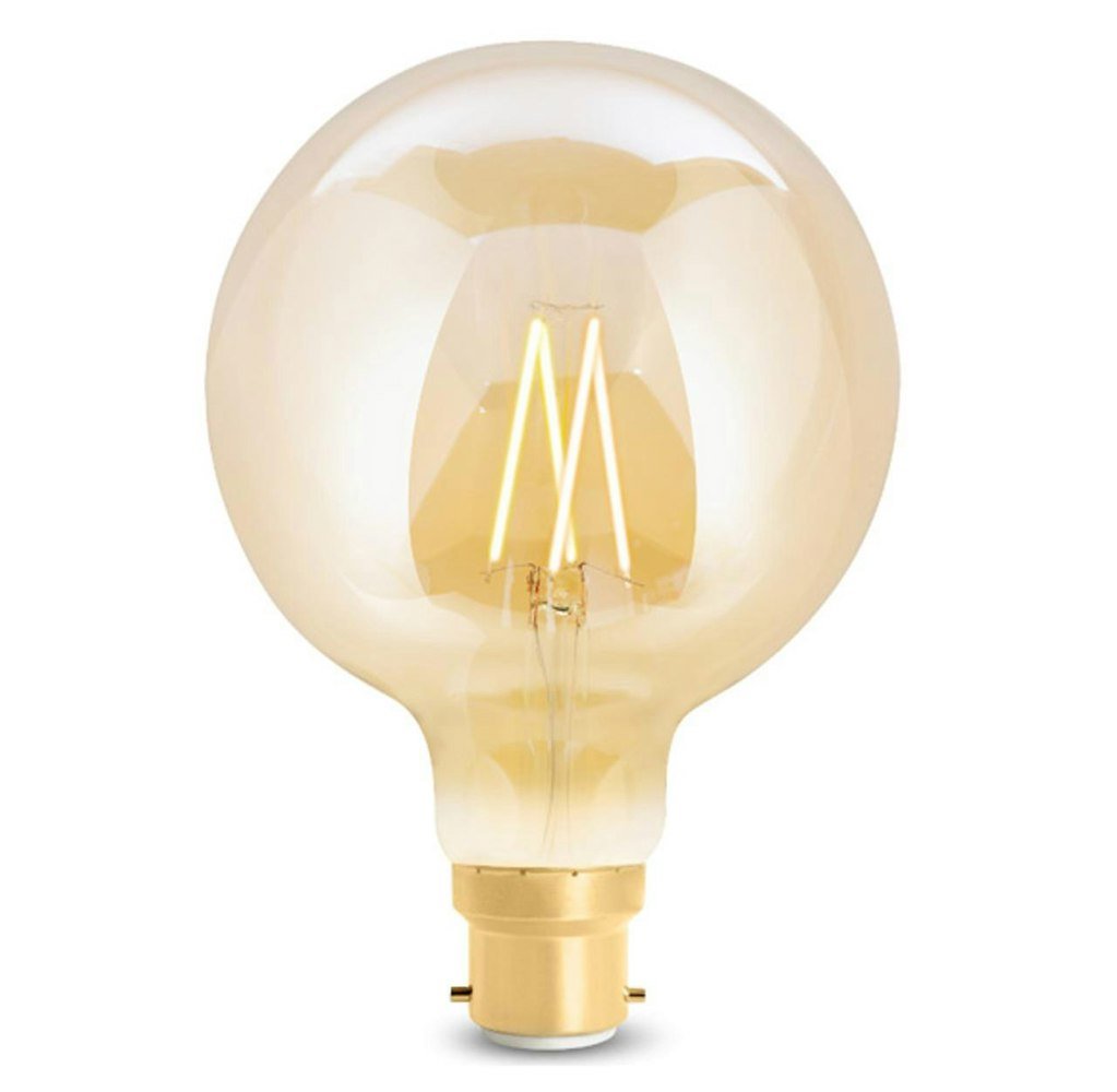 WiZ G125 LED Tunable Filament Bayonet Amber Lightbulb