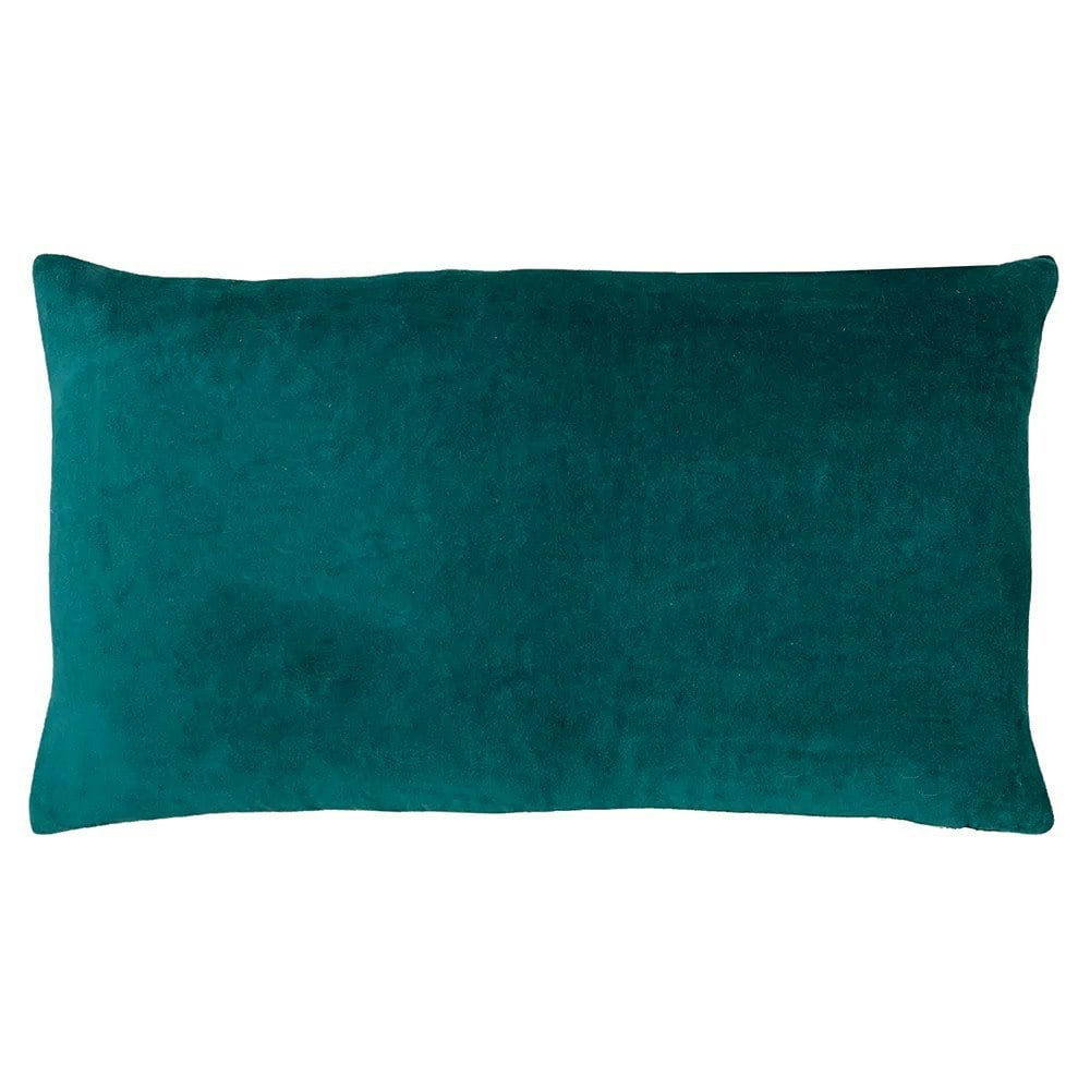 Furn Mangata Velvet Rectangular Cushion Cover - Teal