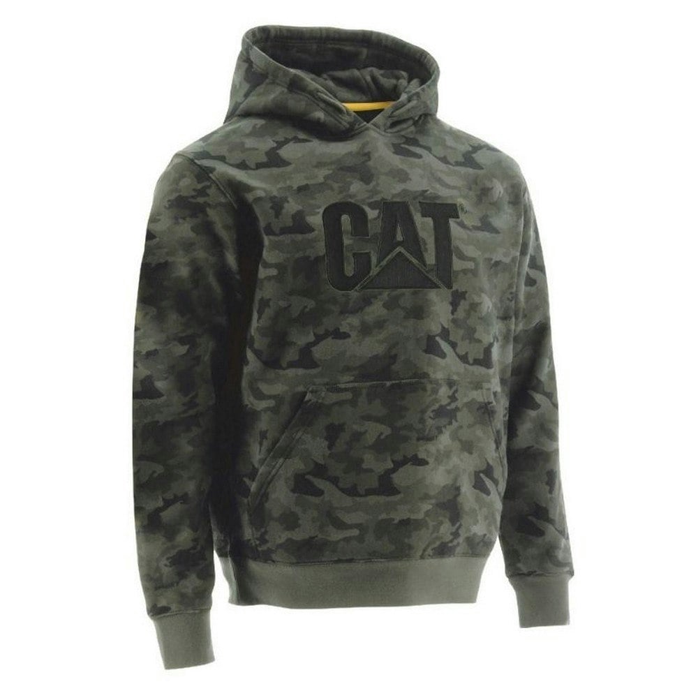 Caterpillar Mens Trademark Hooded Sweatshirt - Night Camo