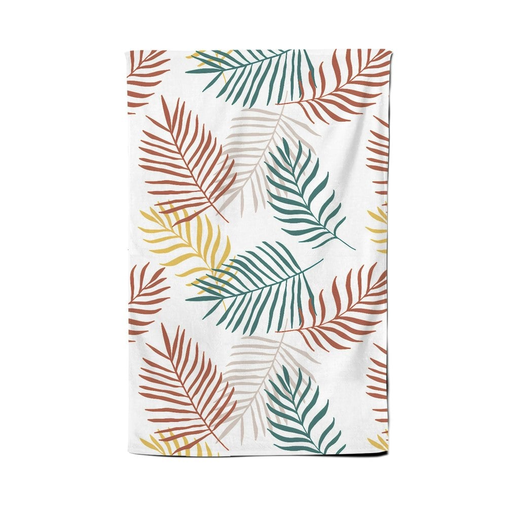 Warren Reed Palm Branches In Natural Colors Tea Towel
