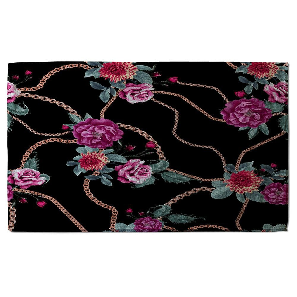 Benjamin Tate Design Chain and flowers pattern (Bath Towel)