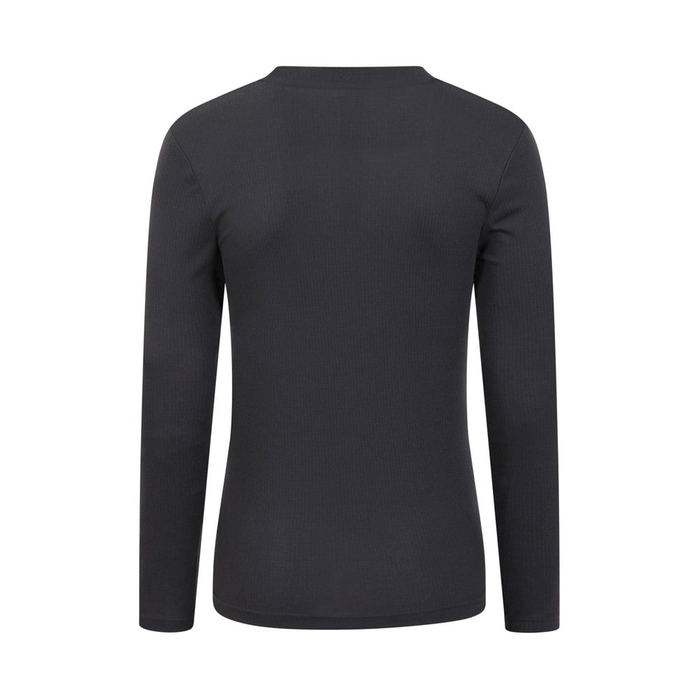 Mountain Warehouse Mens Talus Henley Thermal Top - Charcoal