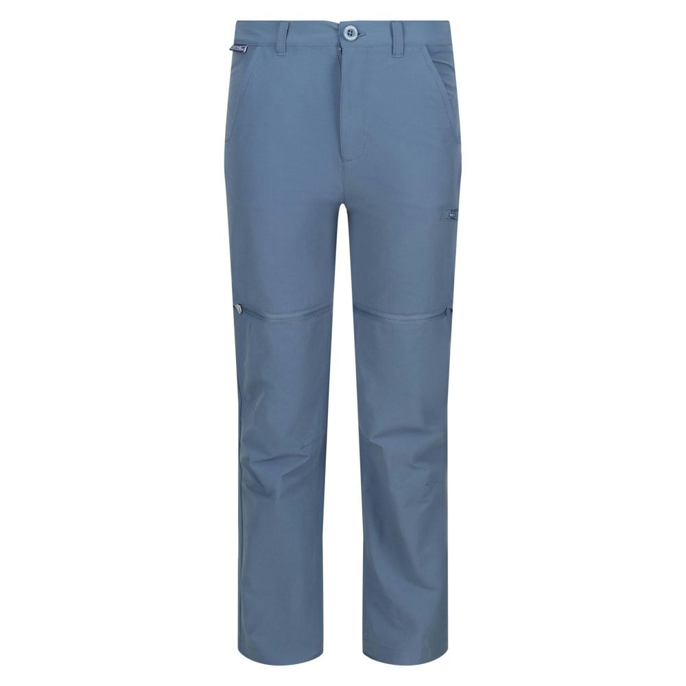 Regatta Childrens/Kids Highton Stretch Zip-Off Walking Trousers - Coronet Blue
