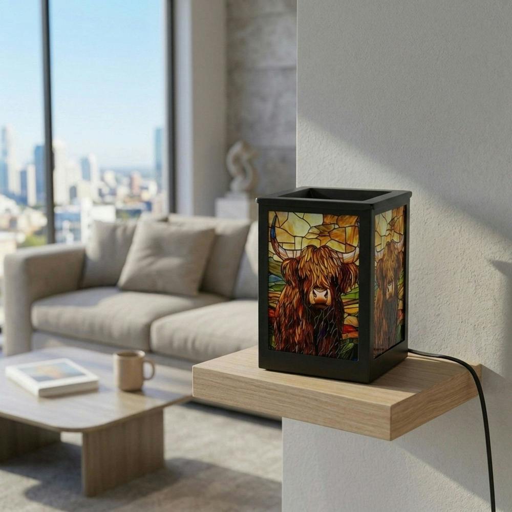 Garden Greatness Highland Cow Desire Aroma Lamp Statement Light