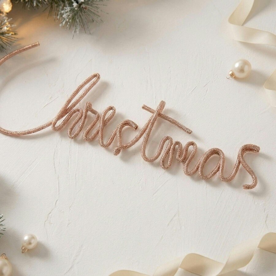 Garden Greatness Script Diamante Christmas Sign