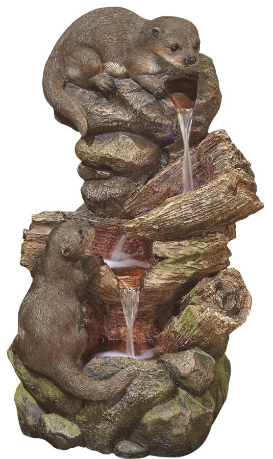 Tranquillity Water Features Otter Pools with Lights Animal Fountains Water Feature
