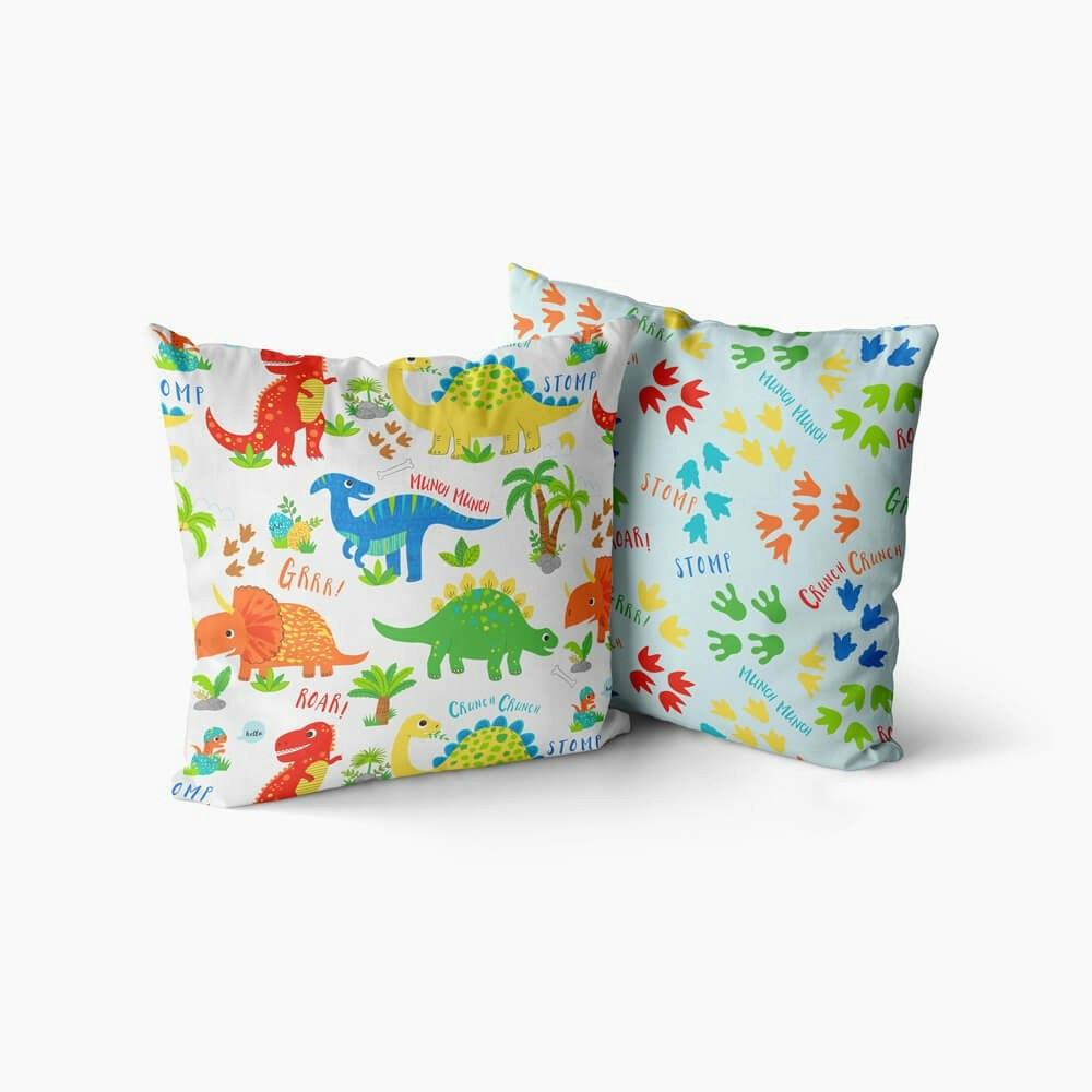 Happy Linen Company Dinky Dinosaur Cushion Covers