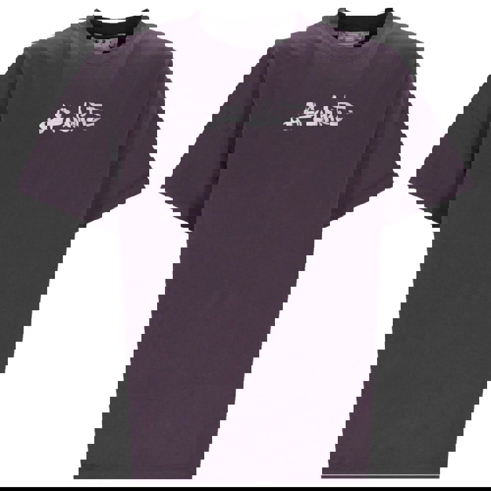 Off-White Paint Arrow Logo Oversized Fit Purple T-Shirt XS