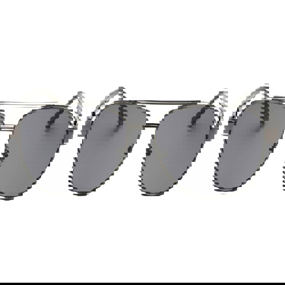 Guess Smoke Lens Shiny Gunmetal Silver Sunglasses