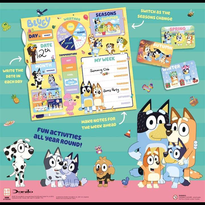 Bluey My First Calendar, Perpetual Calendars and Diaries, Week To View, Entertainment, Gift
