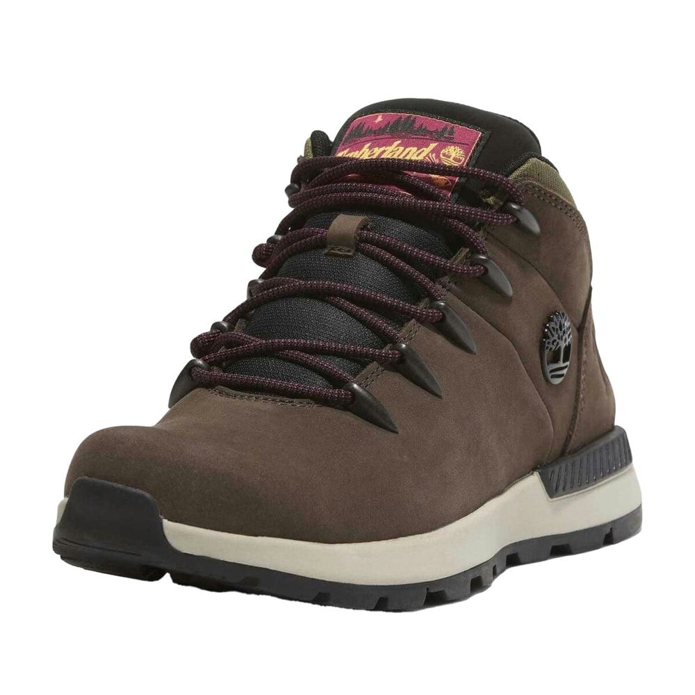 Timberland Mens Sprint Trekker Leather Lace Up Mid Boots - Brown