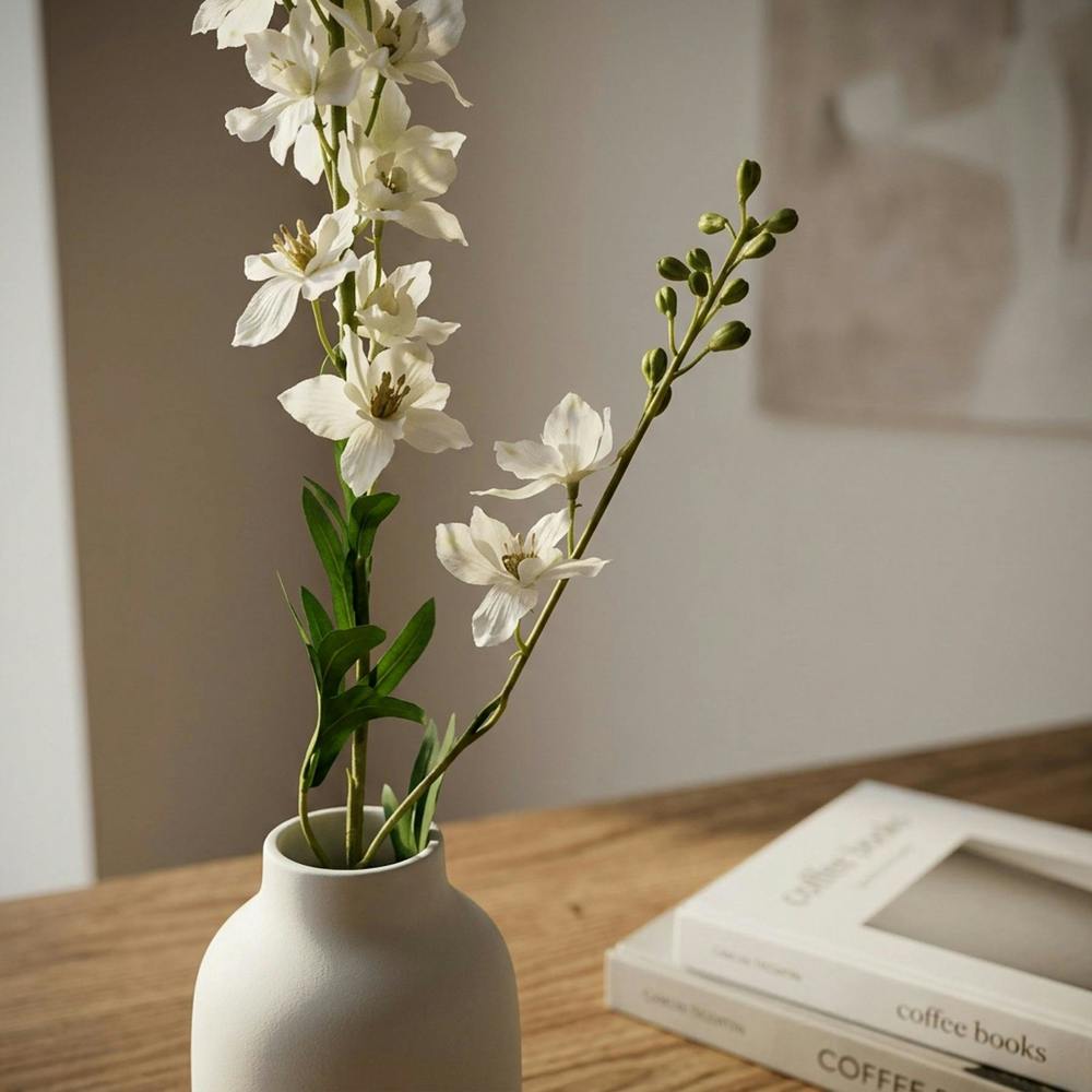 Garden Greatness Lifelike Polyester Delphinium Stem