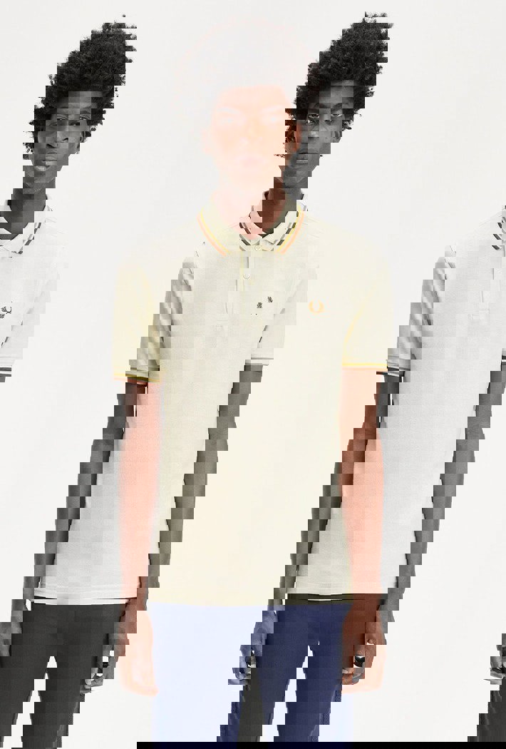 Fred Perry Men's Twin Tipped Polo Shirt - Yellow