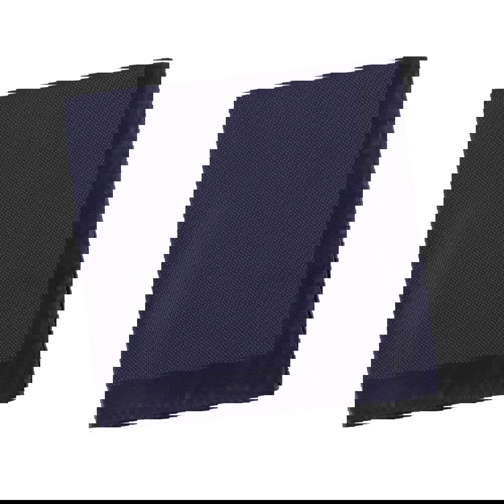 Alexander McQueen woven silk pocket square in periwinkle blue