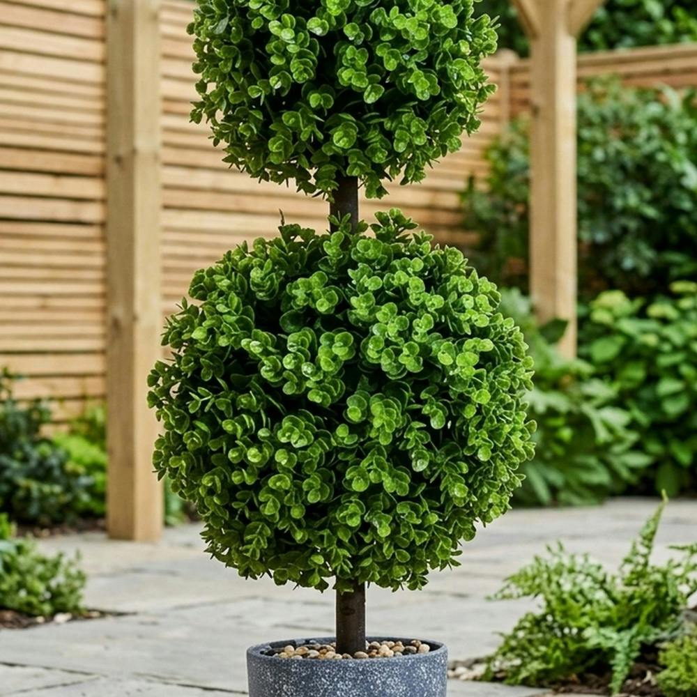 Garden Greatness Capri Artificial Two Ball Topiary Tree