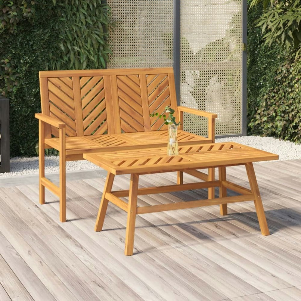 Berkfield Garden Bench 109 cm Solid Wood Acacia