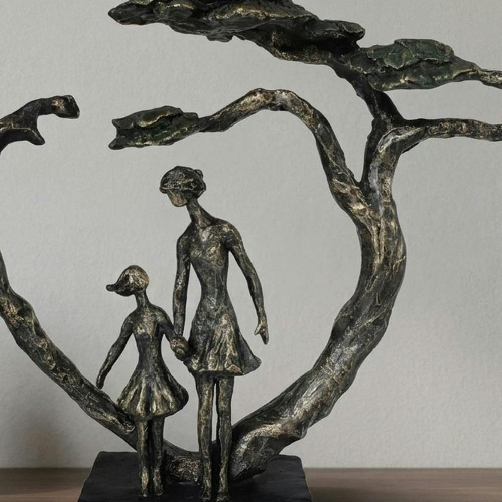 Garden Greatness Contemporary Mother and Daughter Sculpture