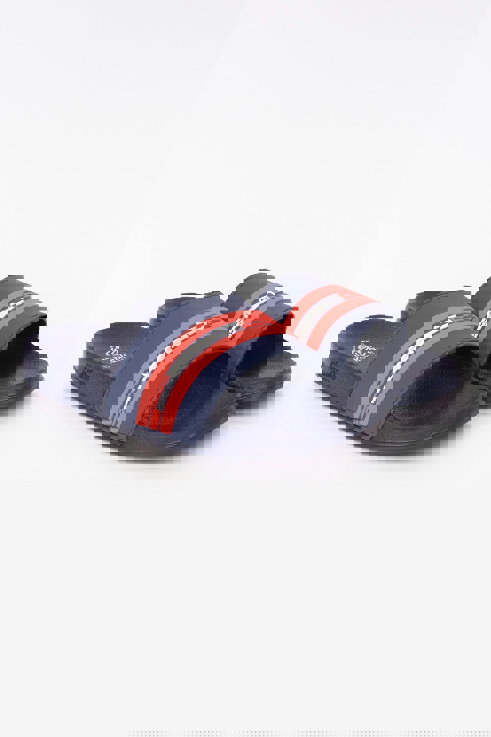 Crosshatch Mentella Sliders Navy/Red