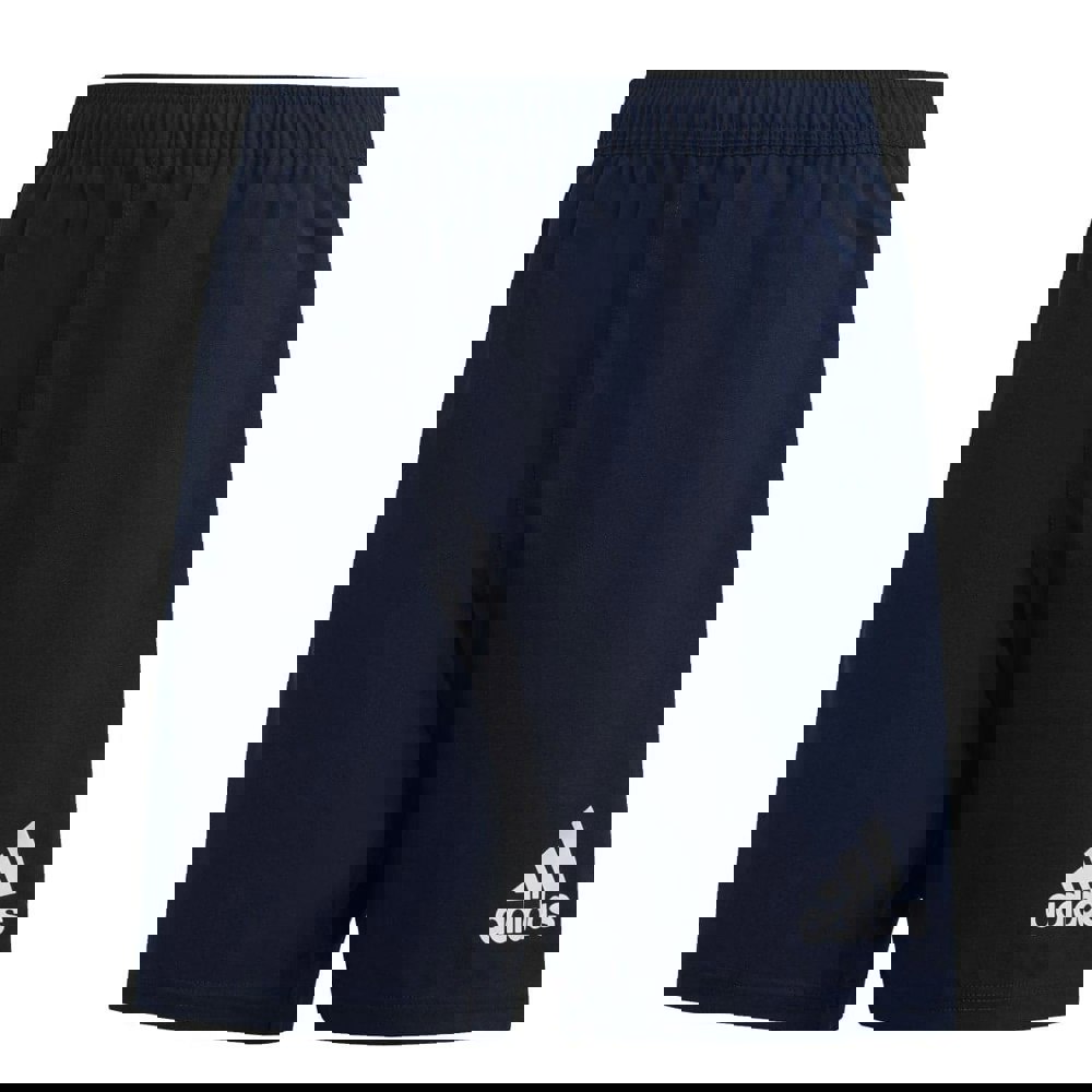Adidas Mens Striped Rugby Shorts - Navy/White
