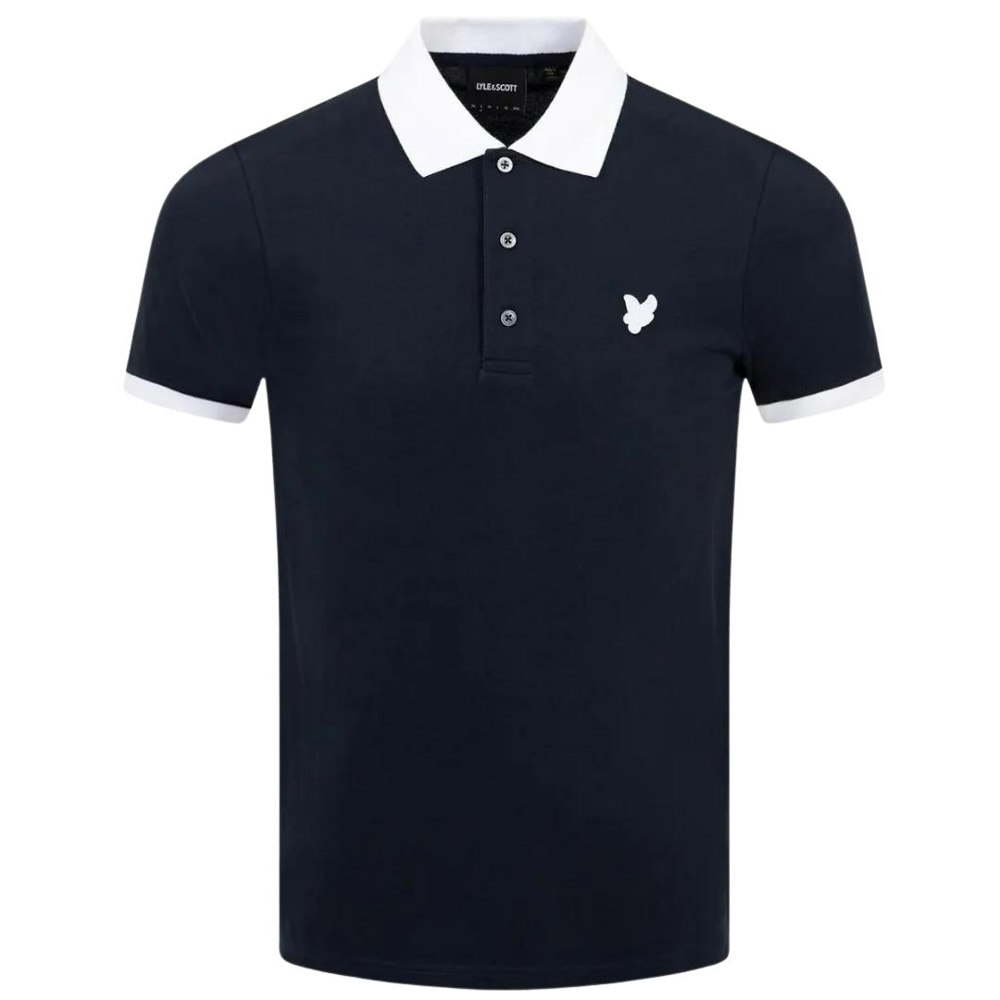 Lyle & Scott Ringer Dark Navy Polo Shirt