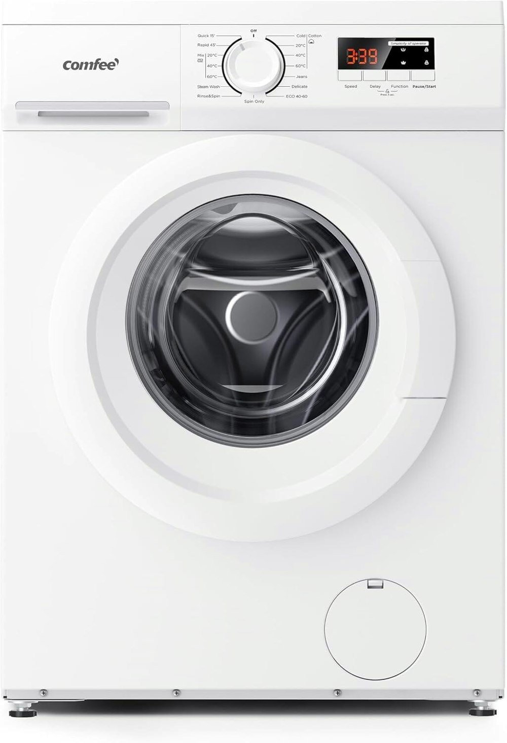 Freestanding Washing Machine 8KG Load White Living and Home 