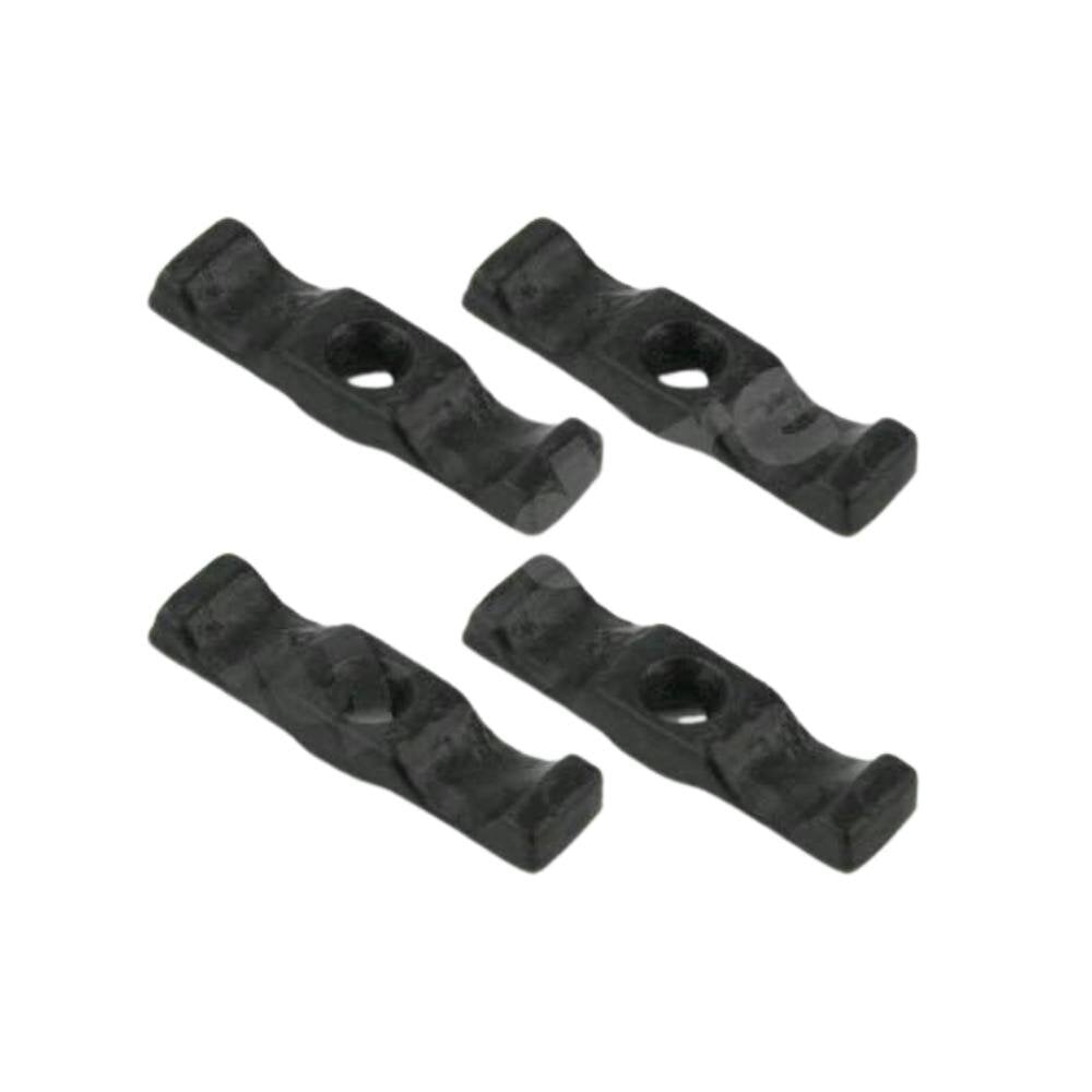 EDH Door Hardware 4 Pack Black Turn Button Latches 63mm (2.5") for Sheds, Gates & Rabbit Hutches