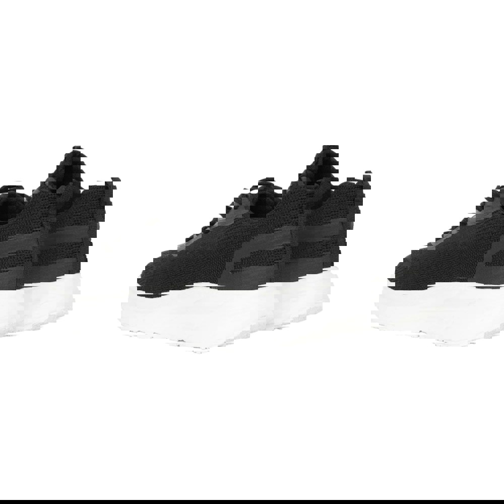 Crosshatch Mens Lennart Trainers - Black/White